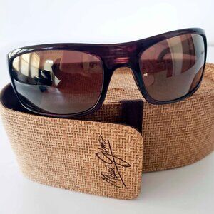 Maui Jim Peahi Sunglasses MJ 202-10 Tortoise Polarized HCL® Bronze w/case